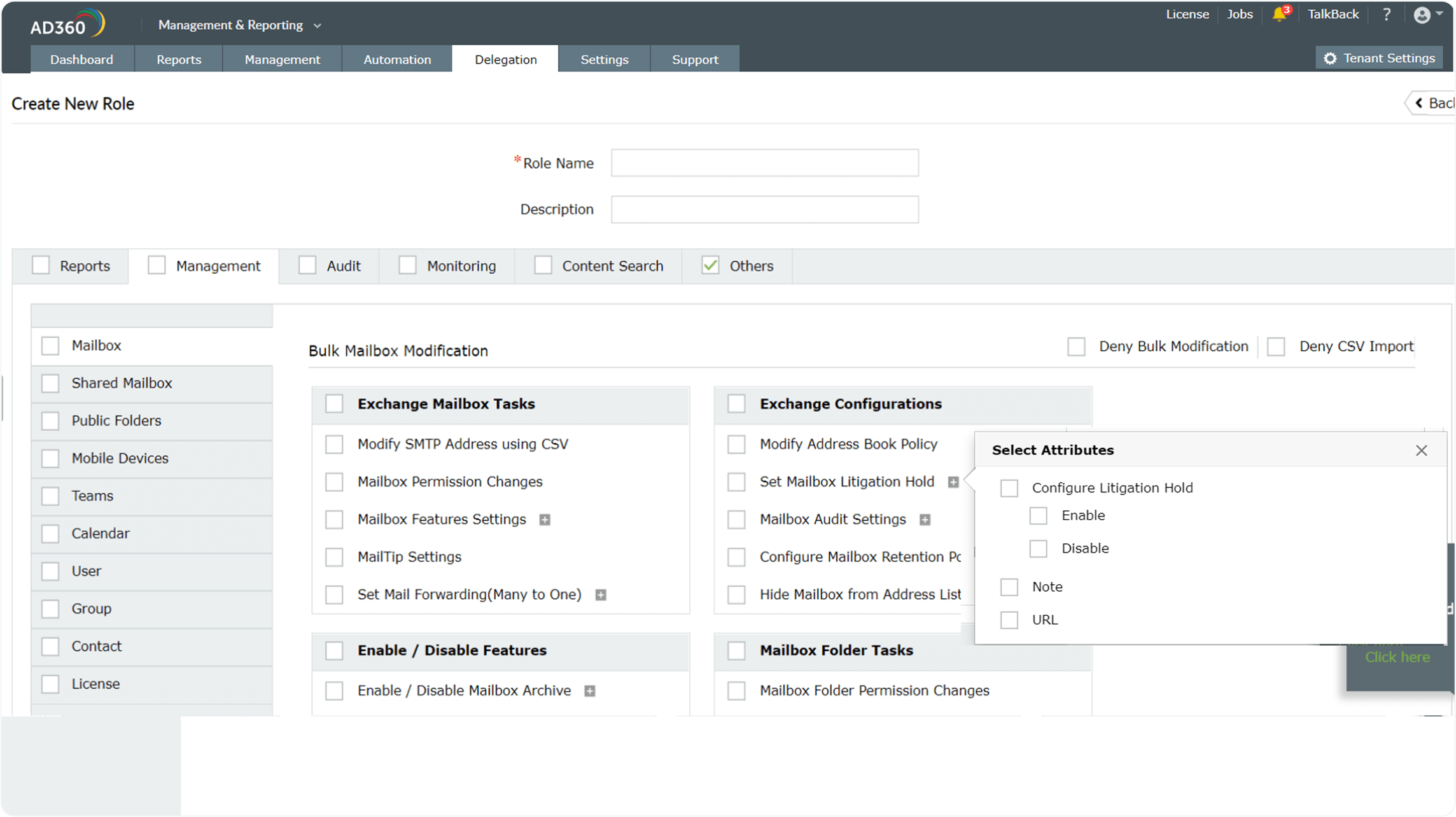 Custom roles