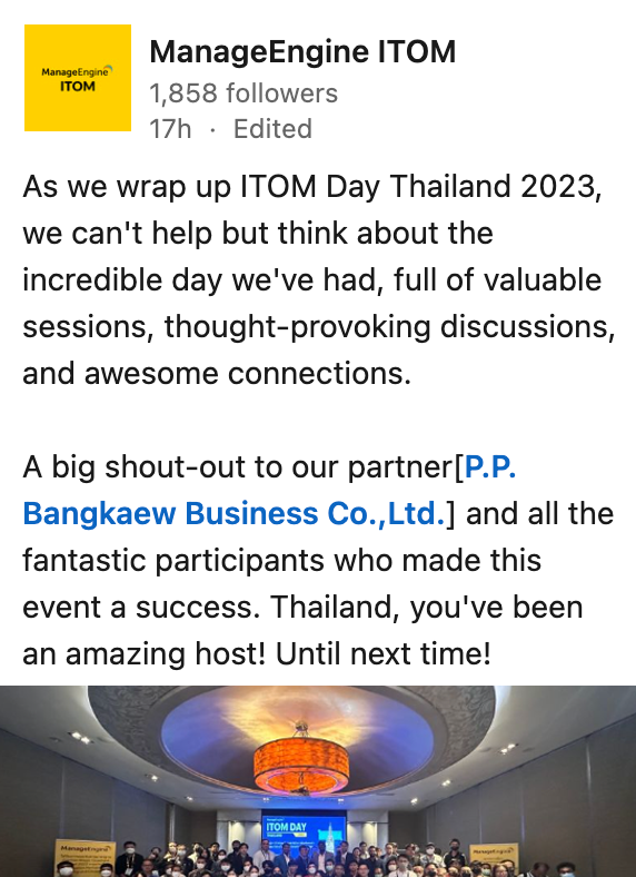 ManageEngine ITOM - LinkedIn