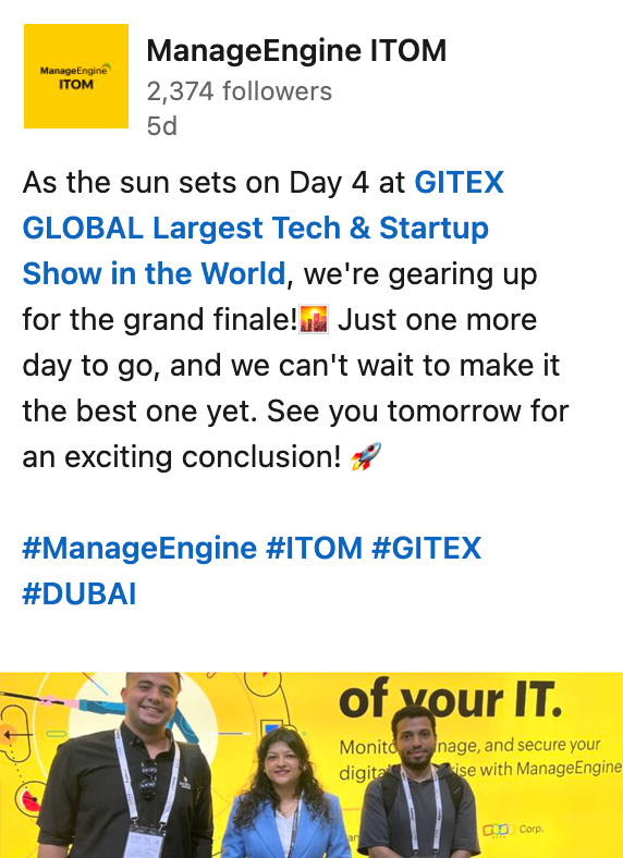 ManageEngine ITOM - LinkedIn