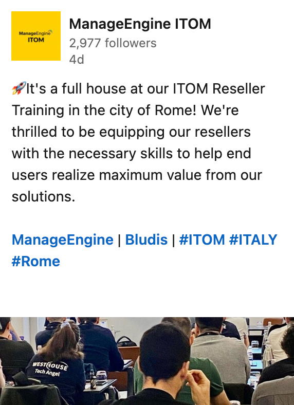ManageEngine ITOM - LinkedIn