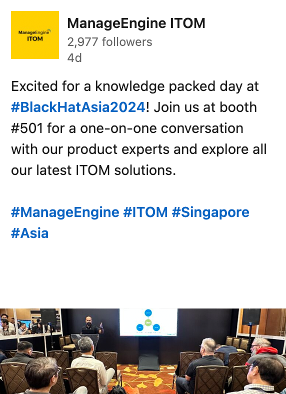 ManageEngine ITOM - LinkedIn