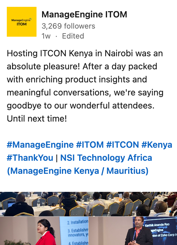 ManageEngine ITOM - LinkedIn