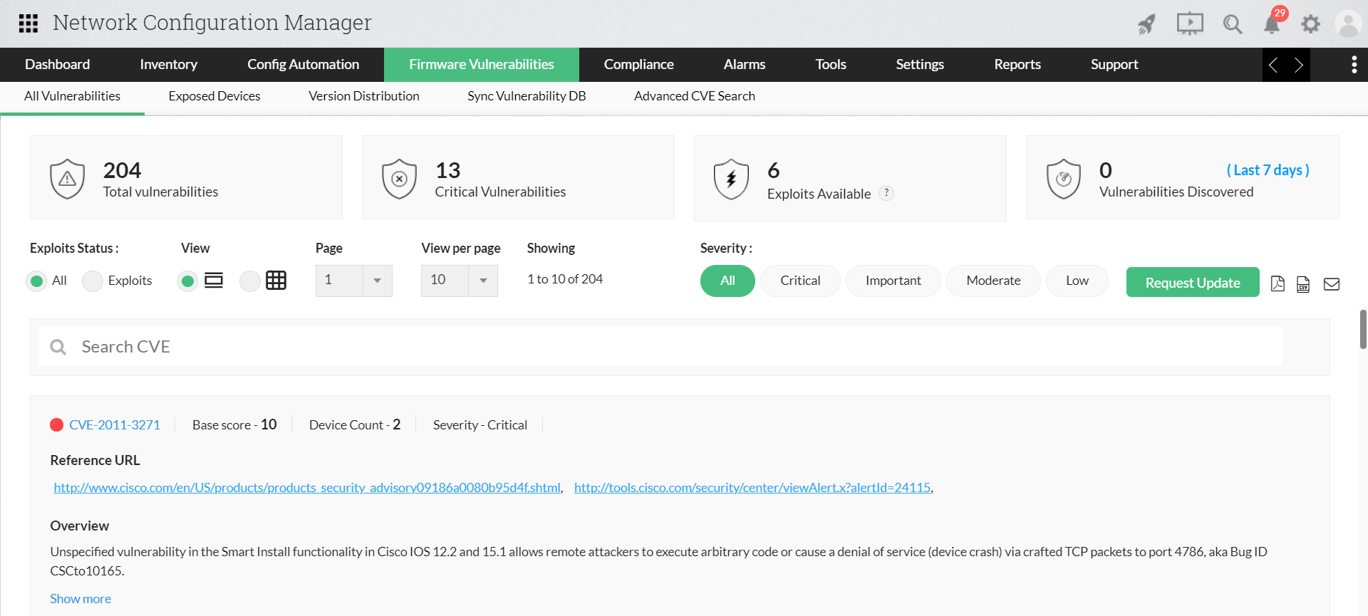 3com Switch Management - ManageEngine Network Configuration