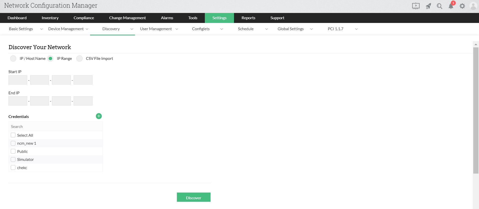 Network Device Discovery Software - ManageEngine Network Configuration Manager