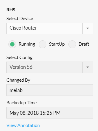 Config Compare Tool - ManageEngine Network Configuration Manager