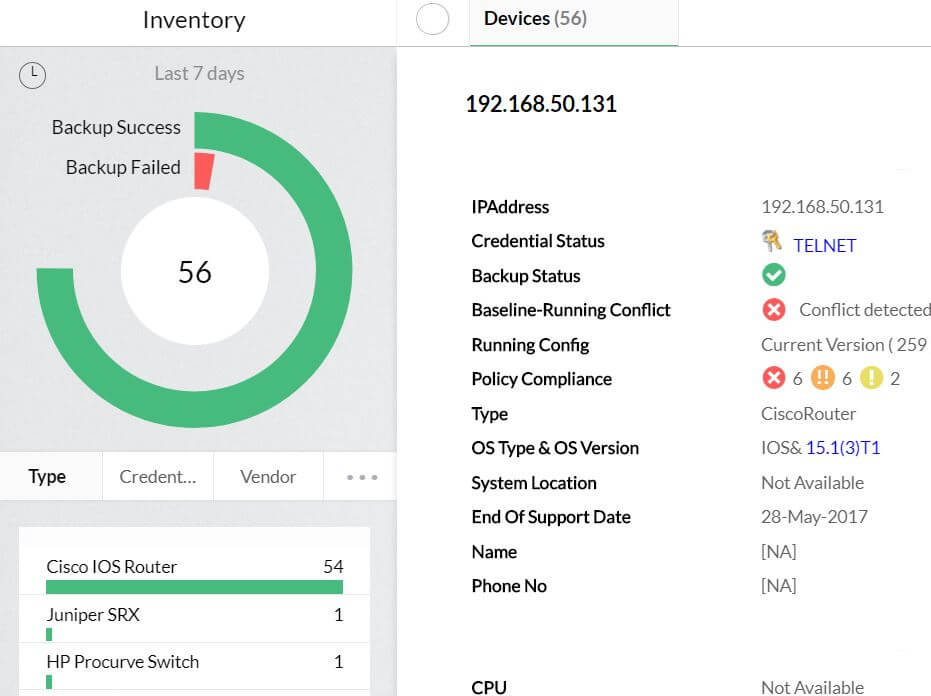 Configuration Automation - ManageEngine Network Configuration Manager