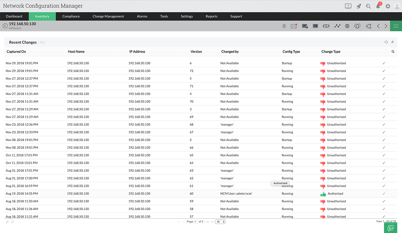 Troubleshooting Real Time Change Detection - ManageEngine Network Configuration Manager