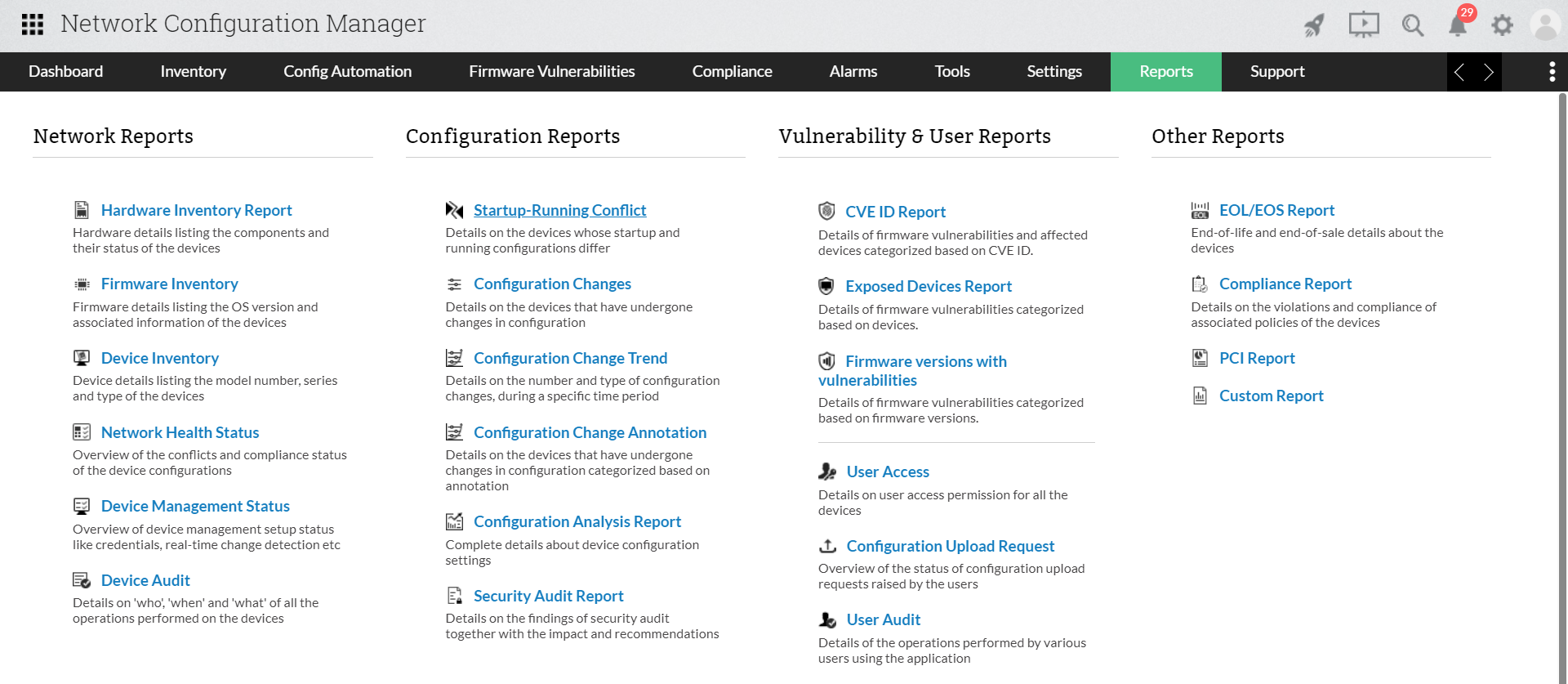 Config 3com Switch - ManageEngine Network Configuration