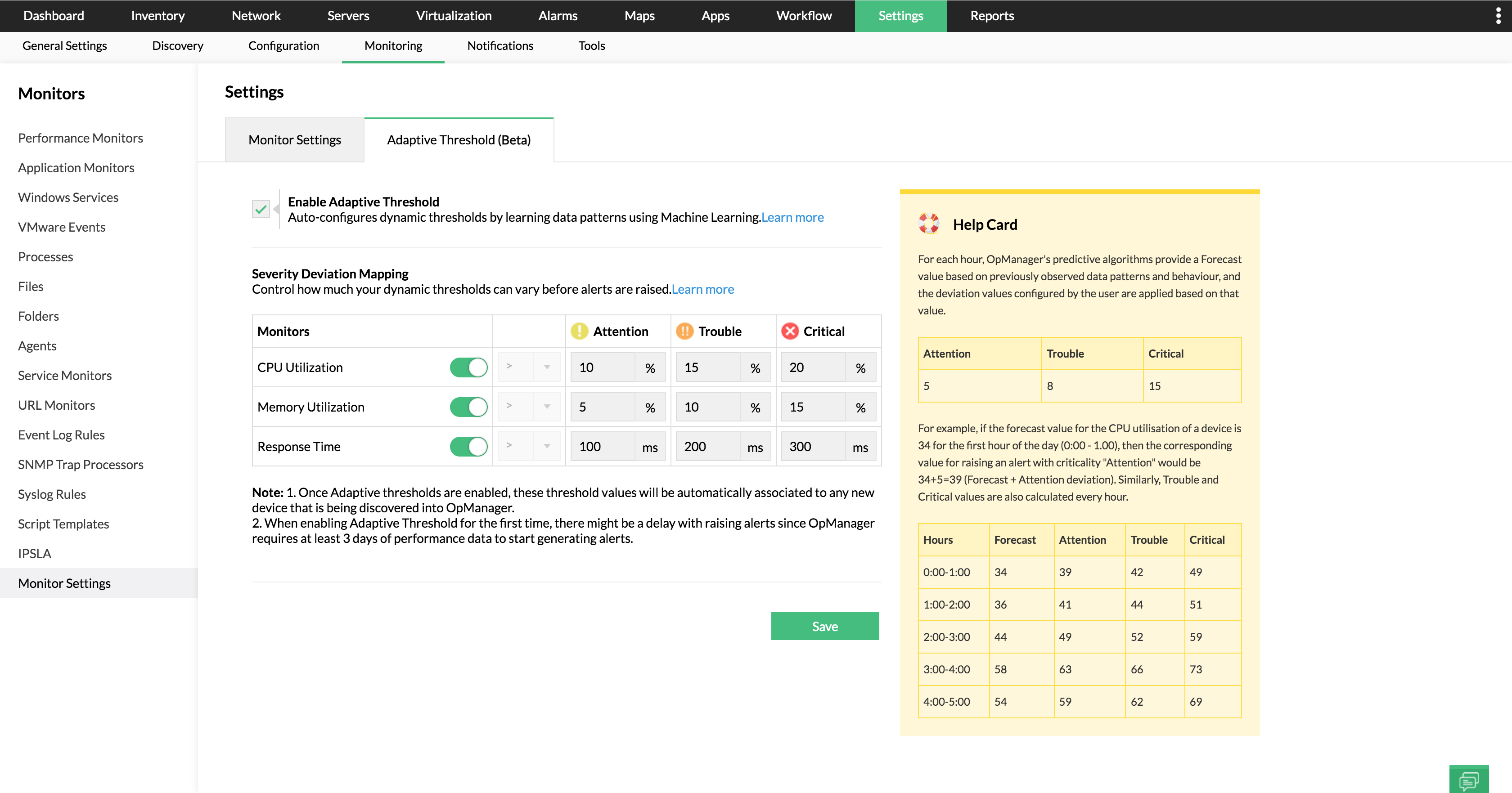 Automate Network - ManageEngine OpManager