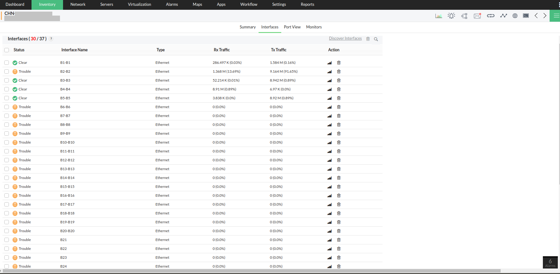 Monitoring 3Com Switch Port - ManageEngine OpManager