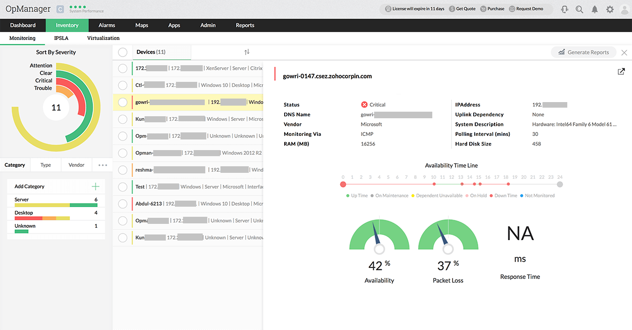 Distributed Monitoring Solutions - ManageEngine OpManager