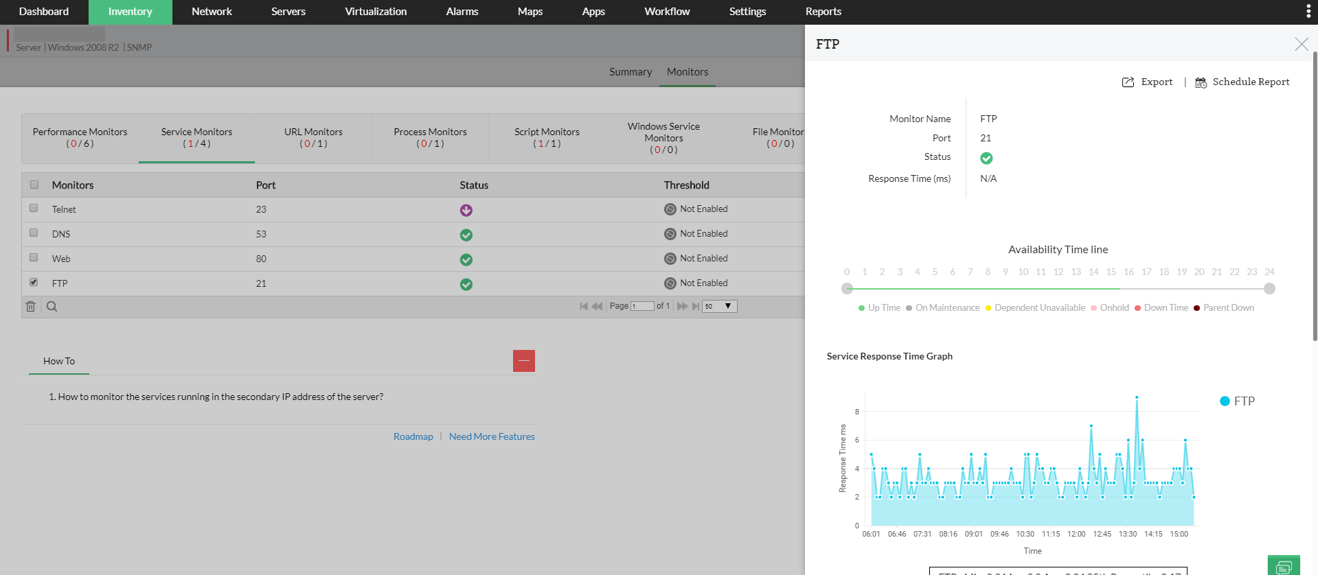 Monitor FTP Traffic - ManageEngine OpManager