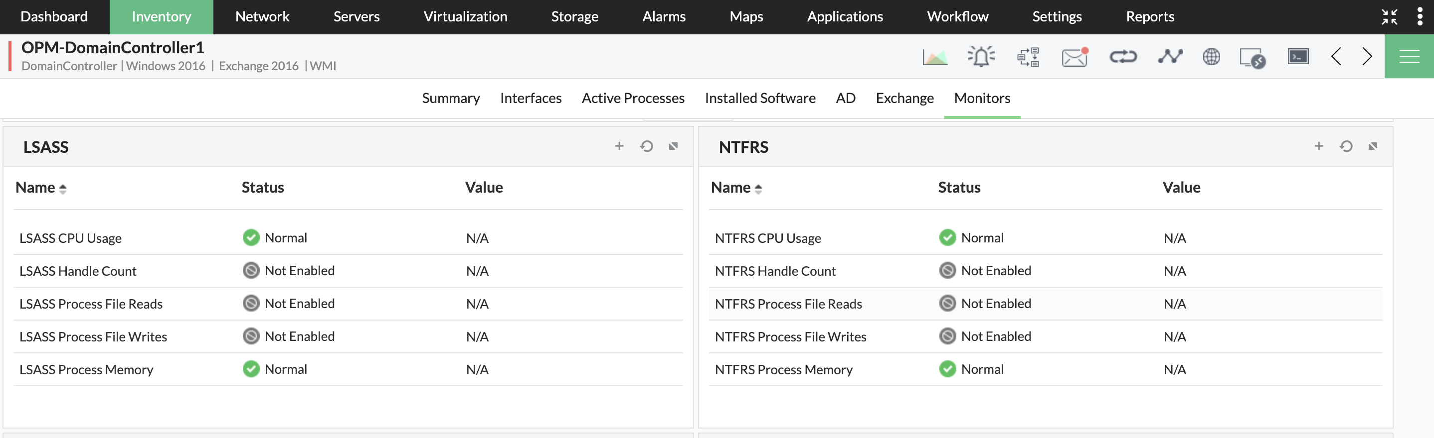 Windows 
Active Directory monitoring- ManageEngine OpManager