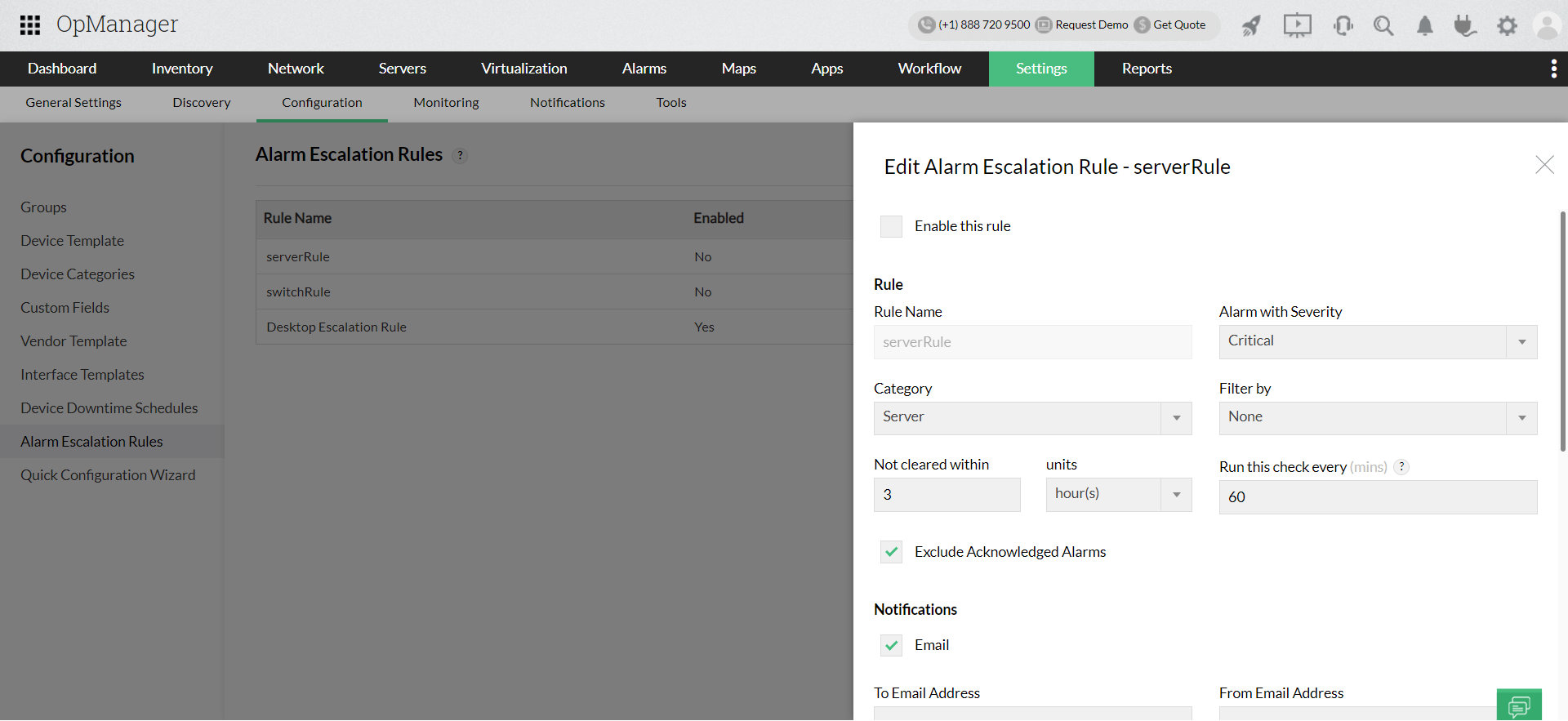 Monitor Telnet Connection - ManageEngine OpManager