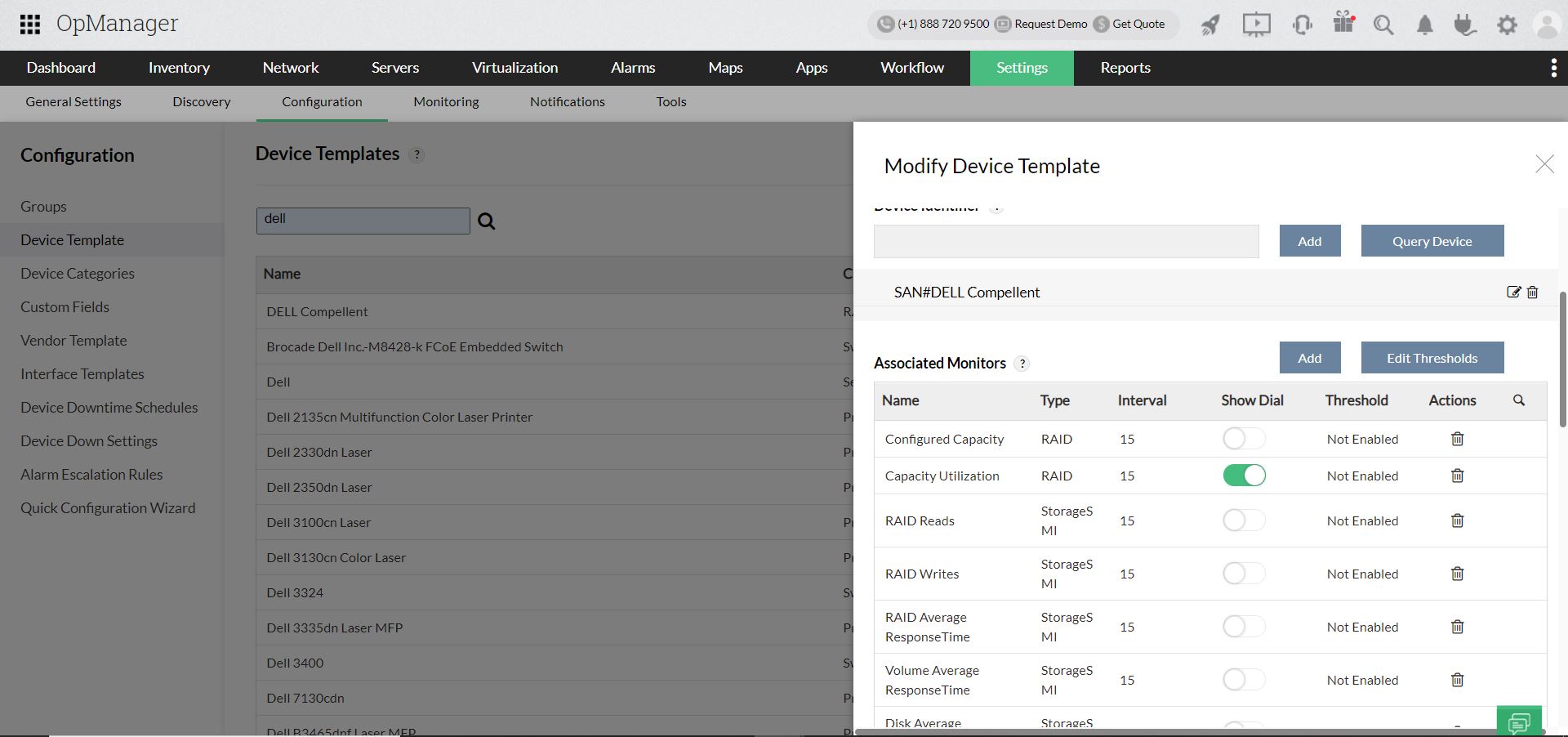 Dell EMC Storage Monitoring - ManageEngine OpManager