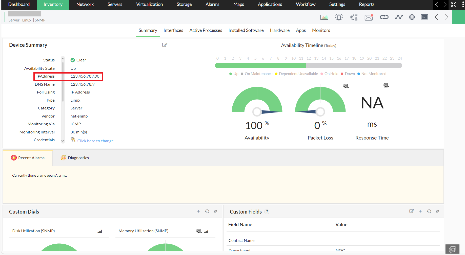 Data center visual modeling - ManageEngine OpManager