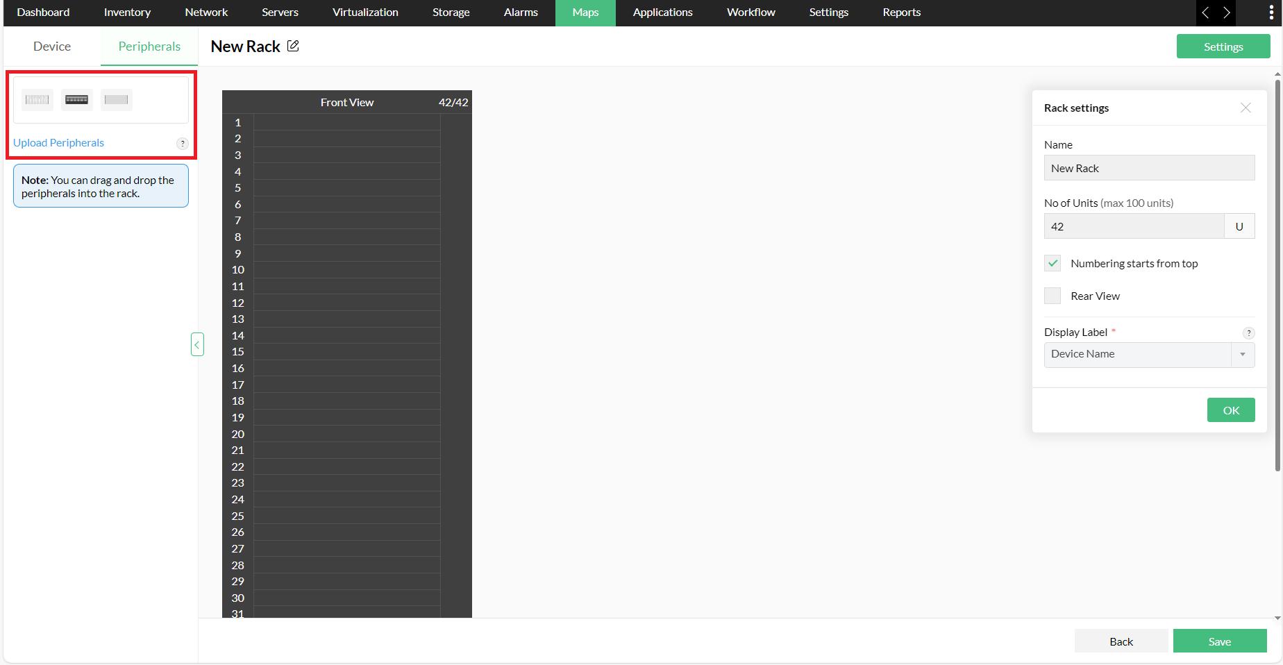 Data center visual modeling - ManageEngine OpManager