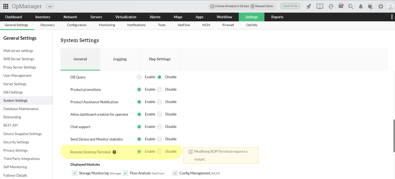 Telnet Monitoring Tool - ManageEngine OpManager