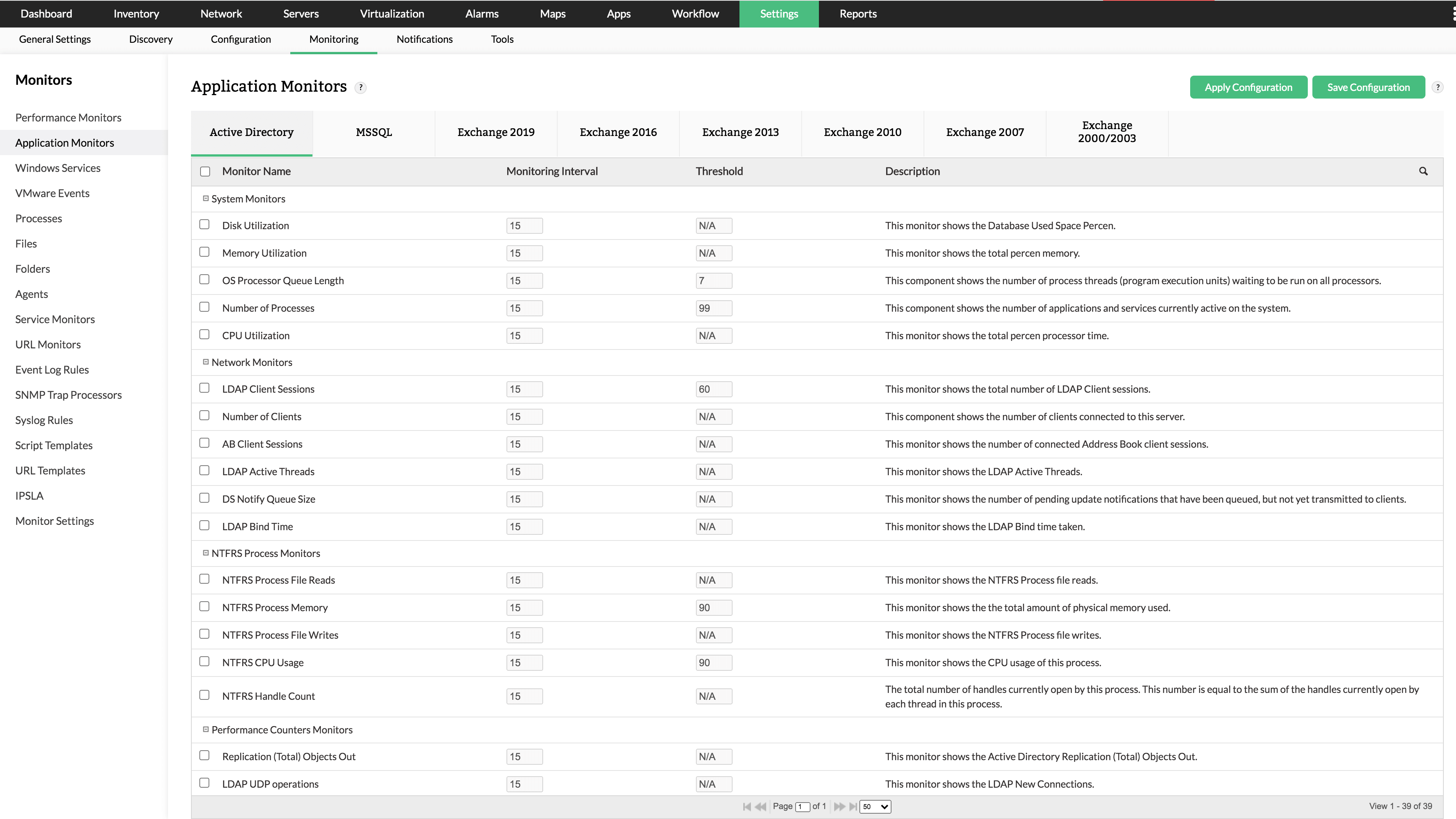 WMI Performance Monitoring - ManageEngine OpManager