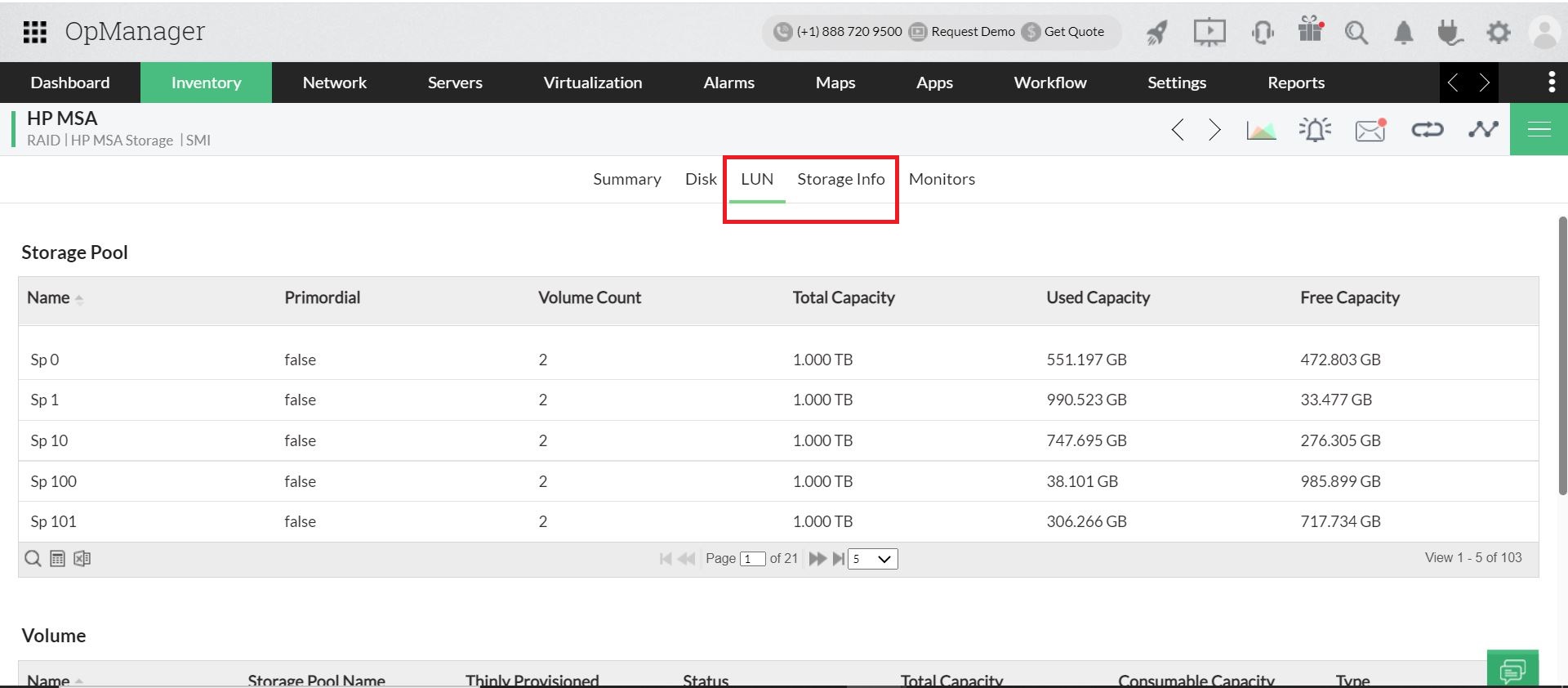 HPE Storage Monitoring - MangeEngine OpManager