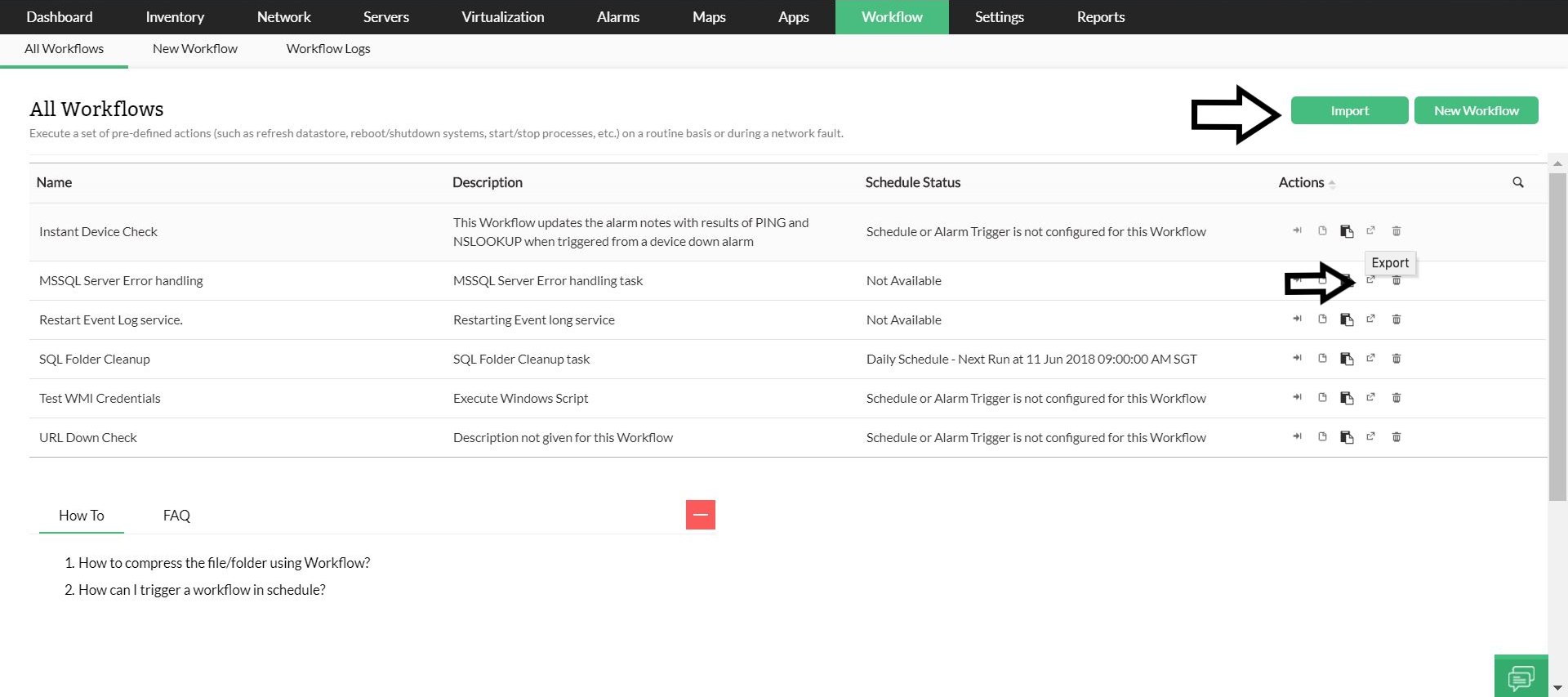 Automated IT WorkFlows - ManageEngine OpManager