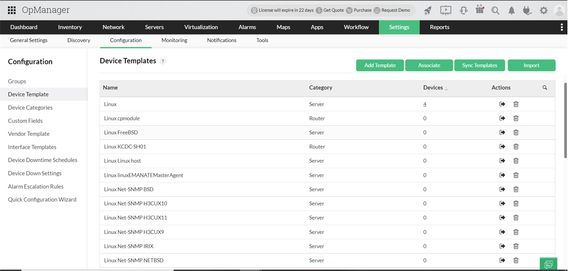 Linux Server Monitoring Software - ManageEngine OpManager