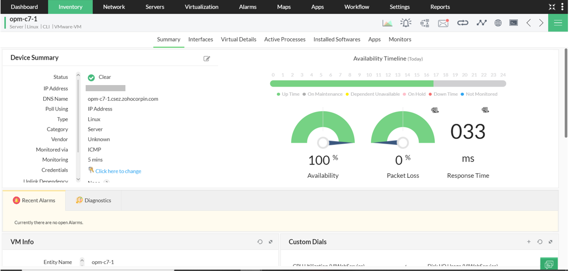 Linux Server Monitoring - ManageEngine OpManager