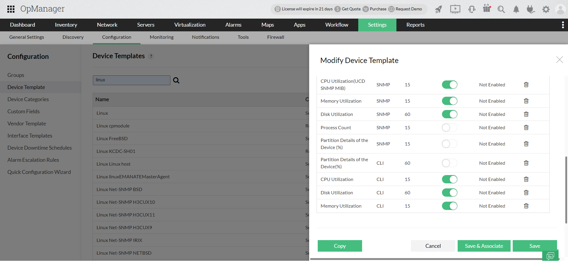 Telnet Monitoring - ManageEngine OpManager