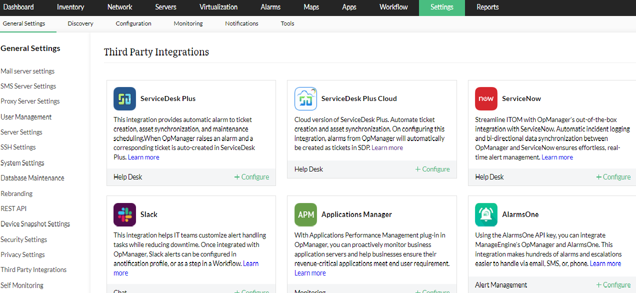 Server uptime monitoring metrics-OpManager