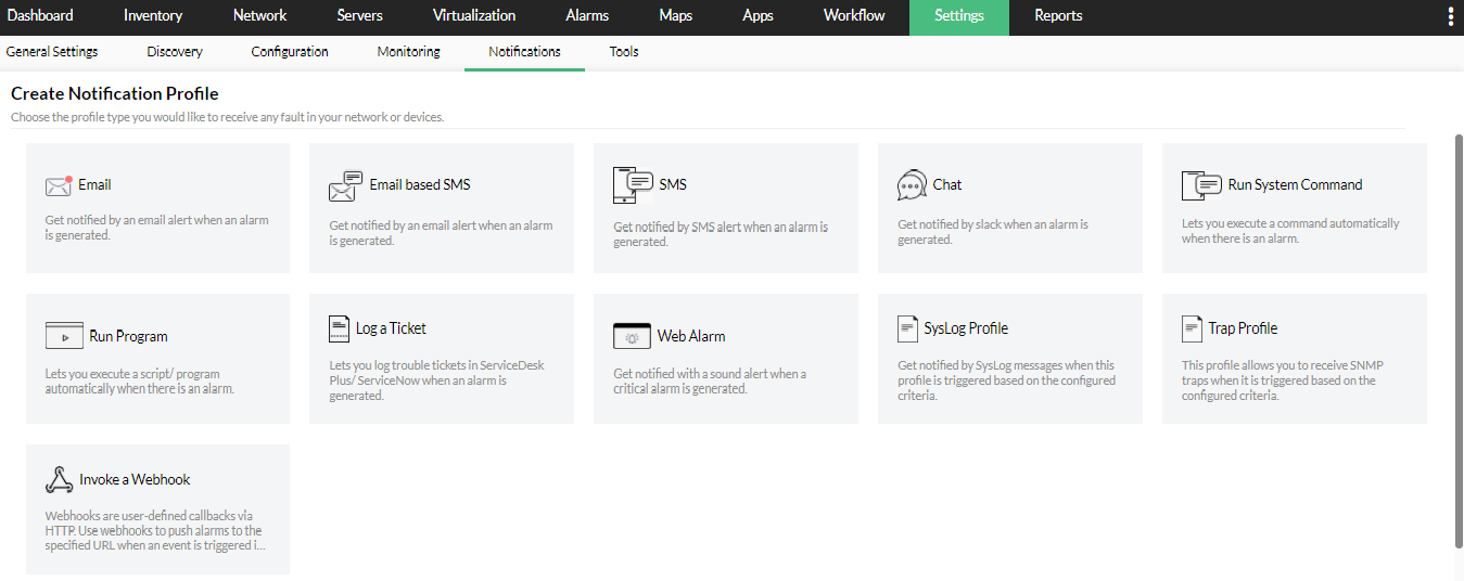 Port switch fault management- ManageEngine OpManager