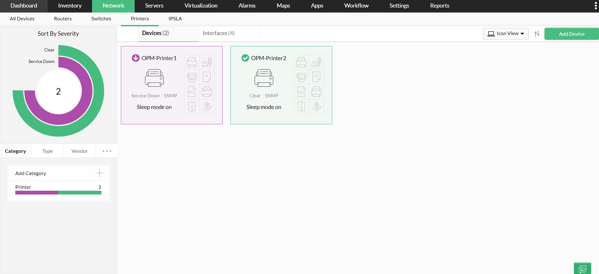 HP Network Printer Monitoring Tool - ManageEngine OpManager - ManageEngine OpManager