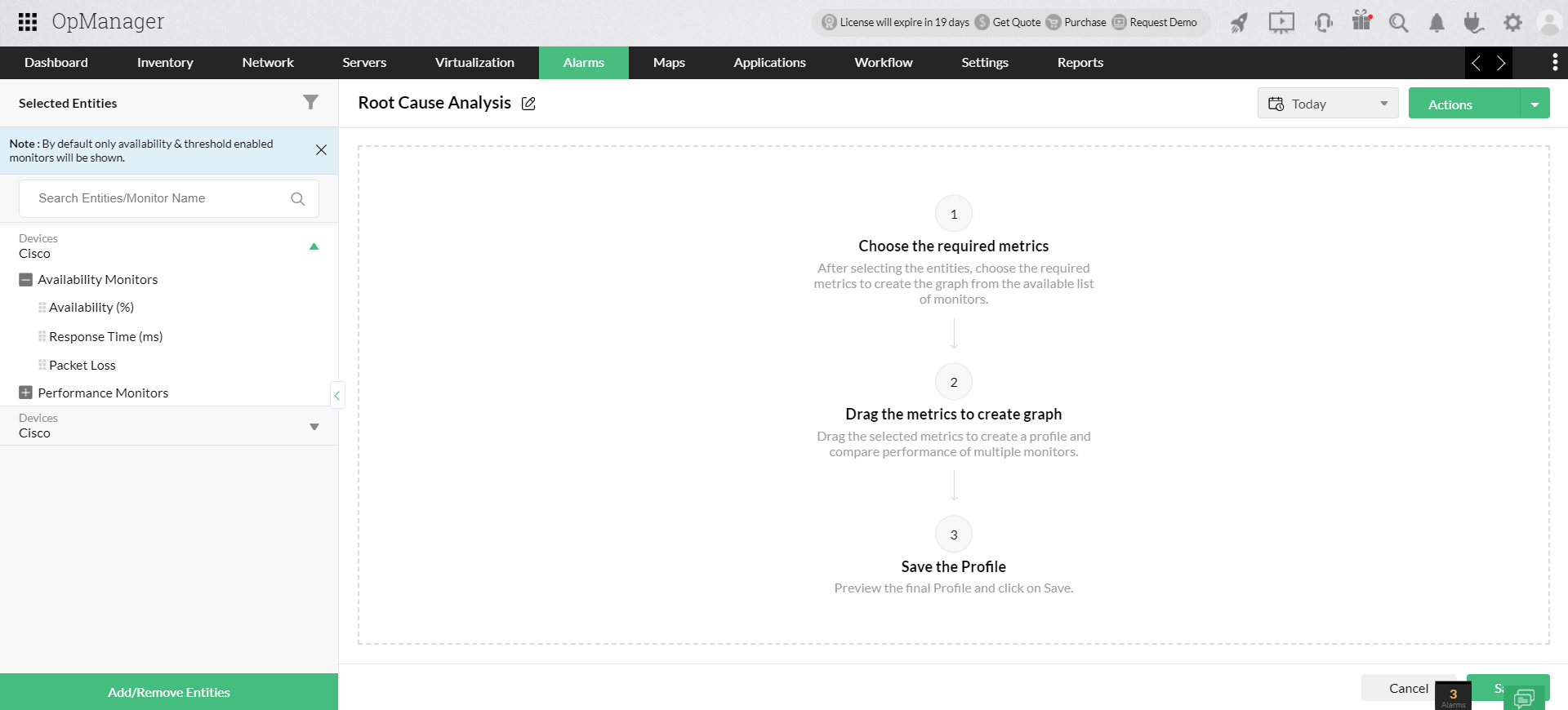 Network Root Cause Analysis - ManageEngine OpManager