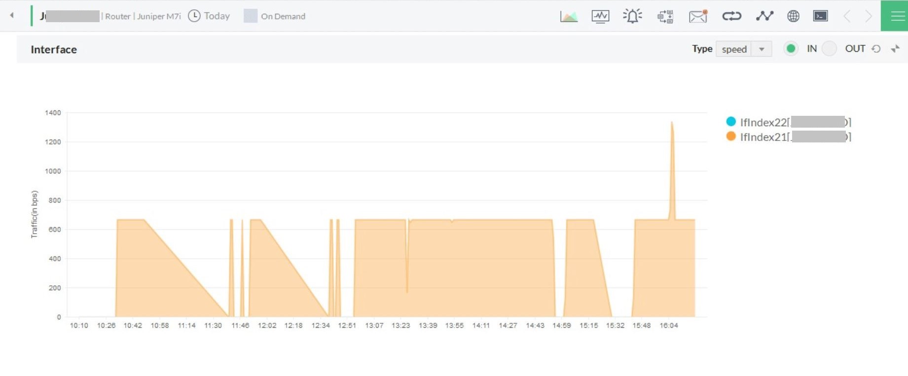 WAN link status with OpManager