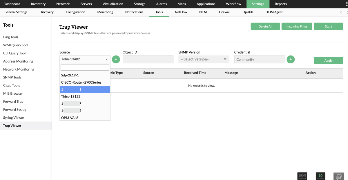 SNMP Trap Monitoring Software - ManageEngine OpManager