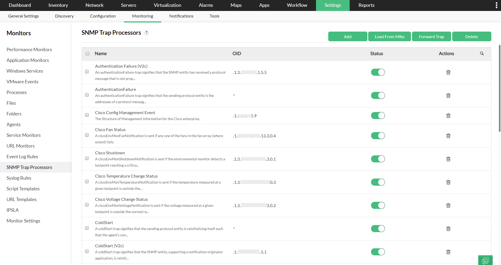 SNMP Trap Monitoring Tool - ManageEngine OpManager