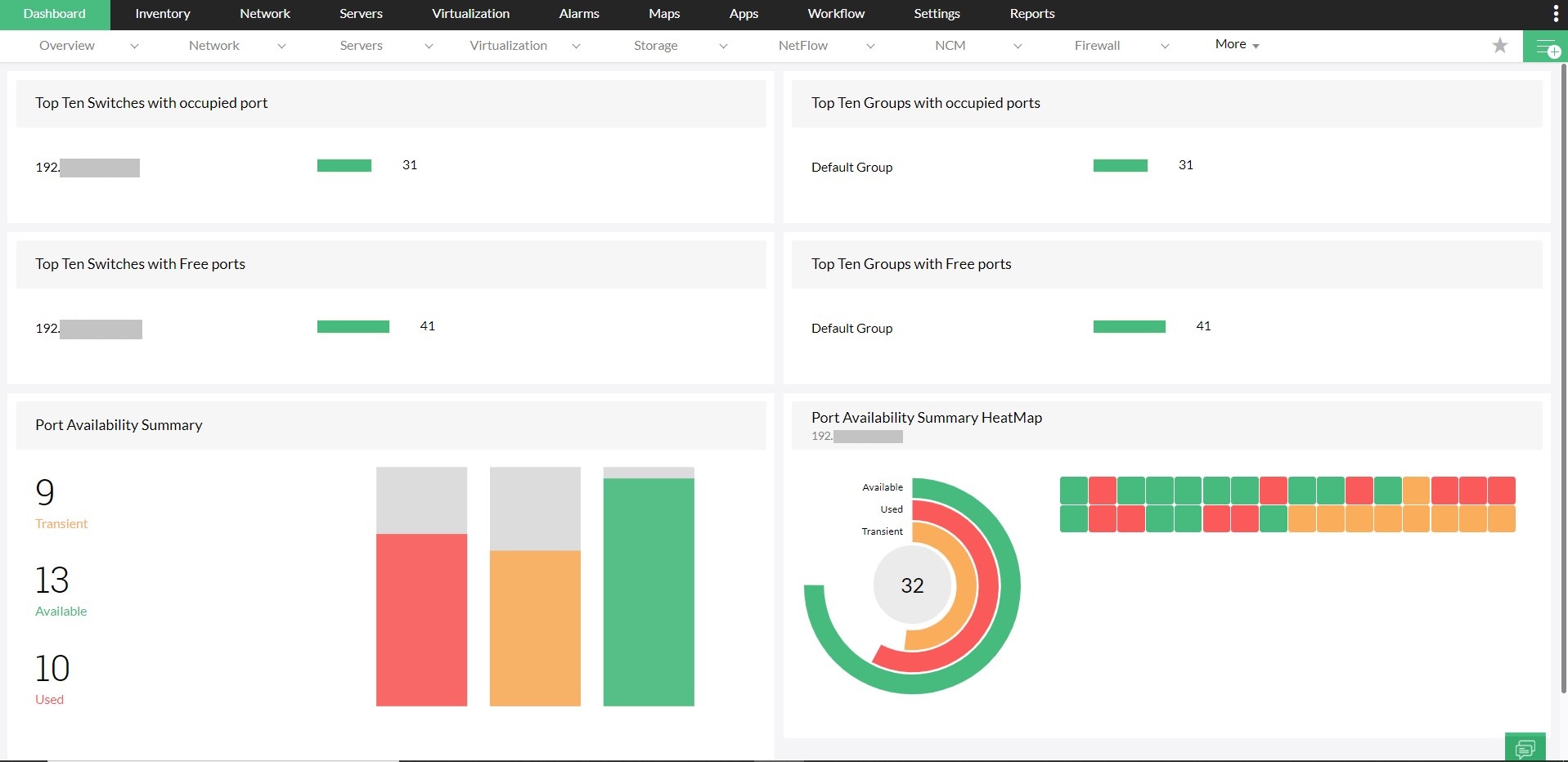 Switch port Monitoring - ManageEngine OpManager