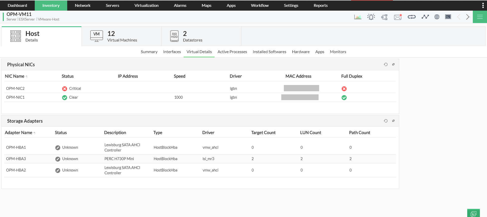 System Performance Monitor - ManageEngine OpManager