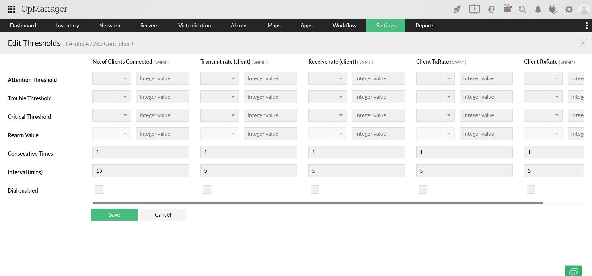 Wi-Fi components monitor - ManageEngine OpManager