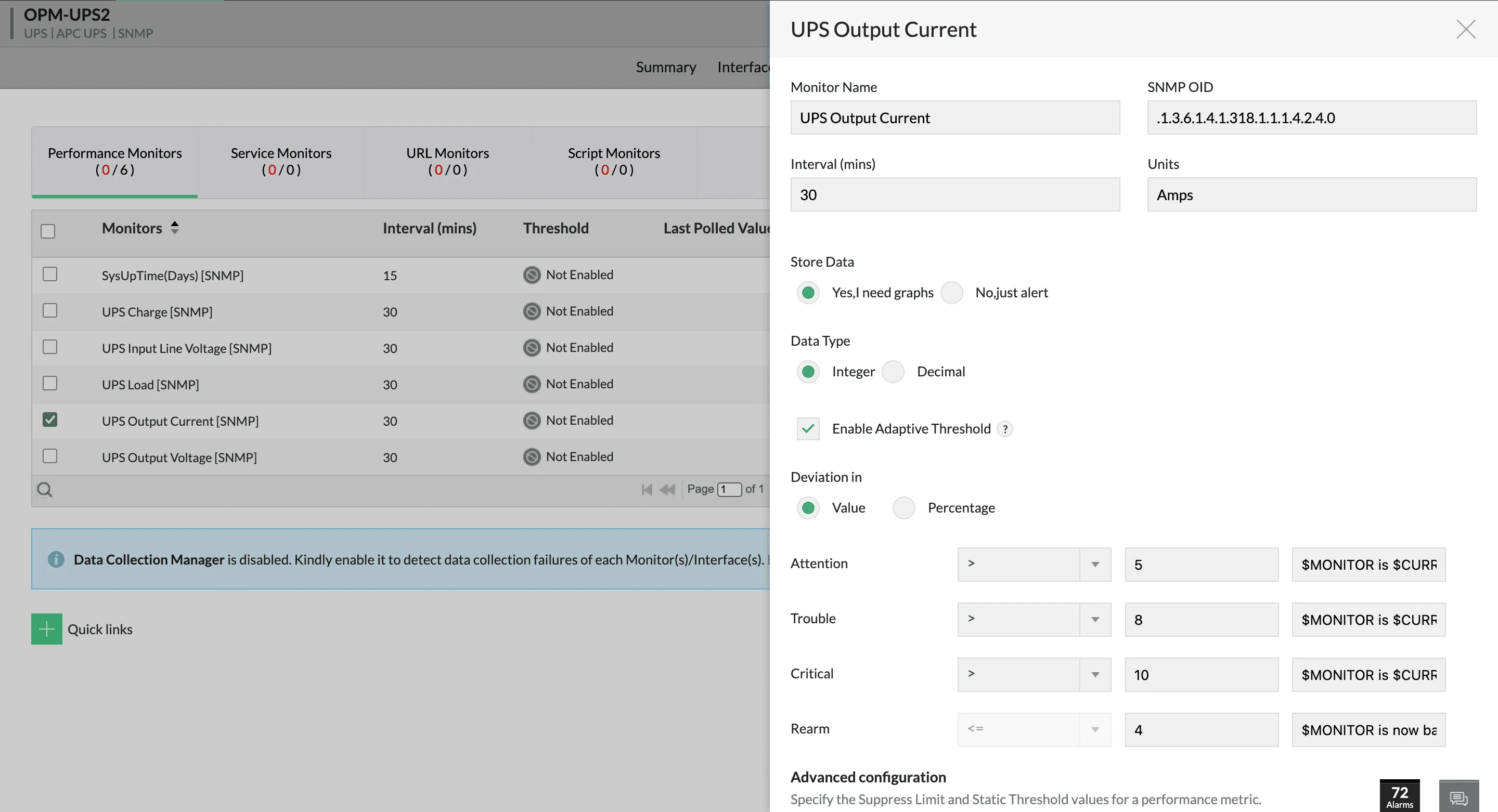 AI-driven alarms for proactive power management