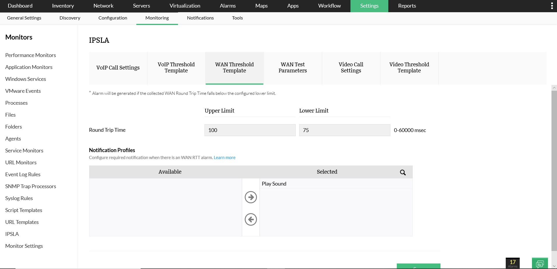 WAN monitoring software - ManageEngine OpManager