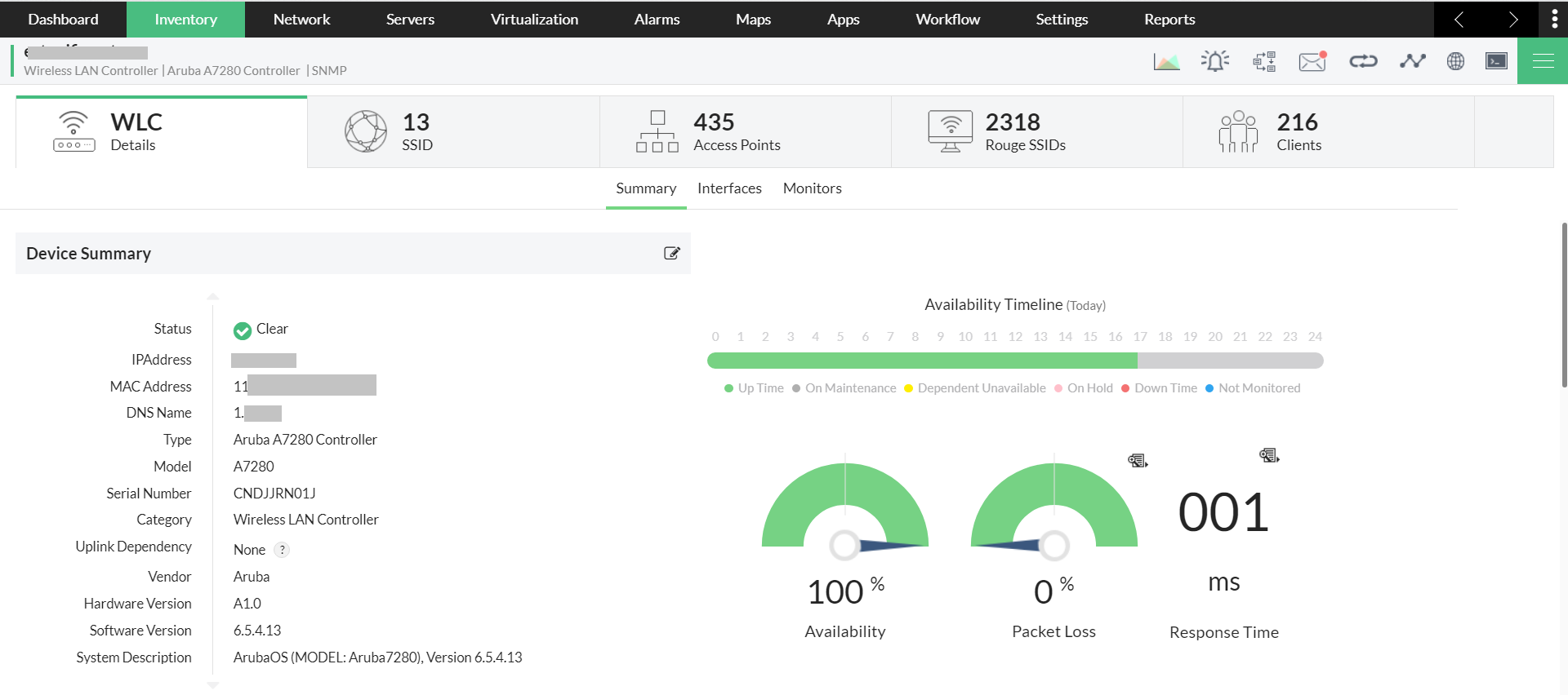 Network Monitor Tools - ManageEngine OpManager