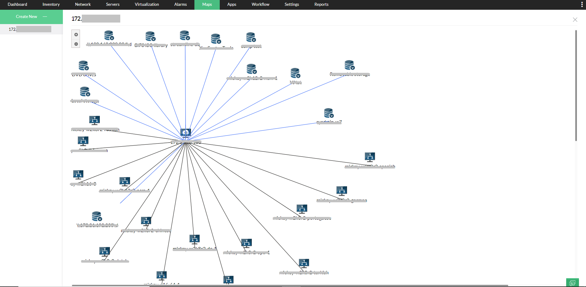 xen map - ManageEngine OpManager