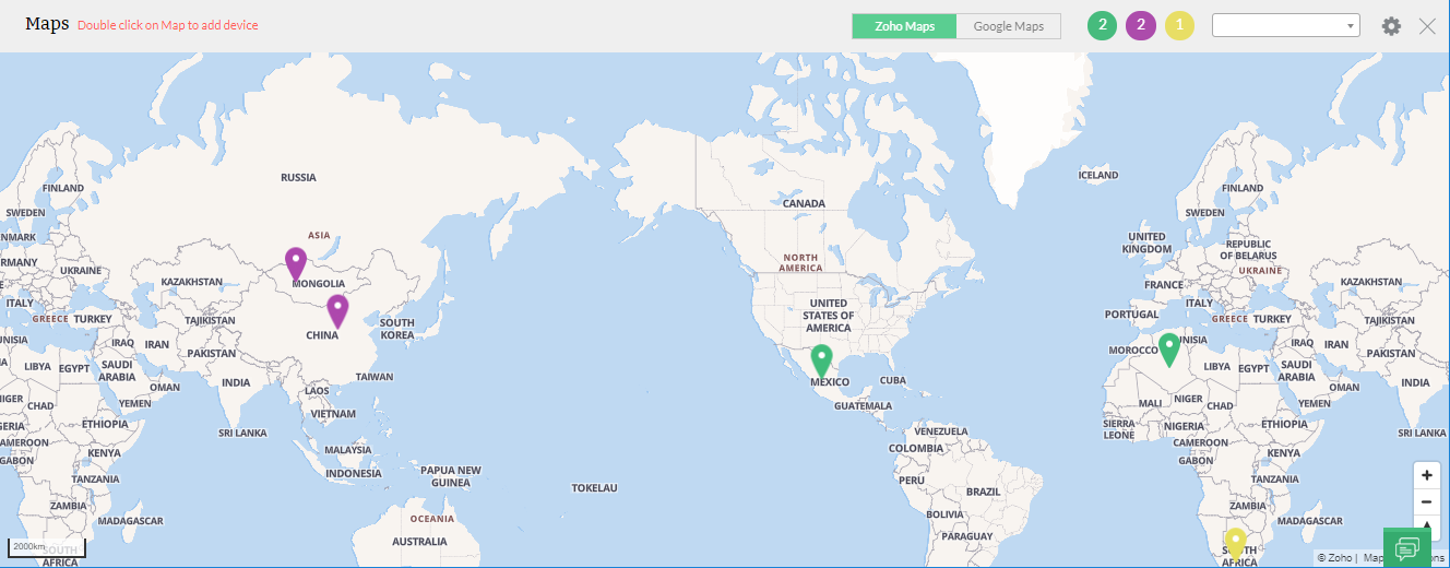 Zoho Map - ManageEngine OpManager