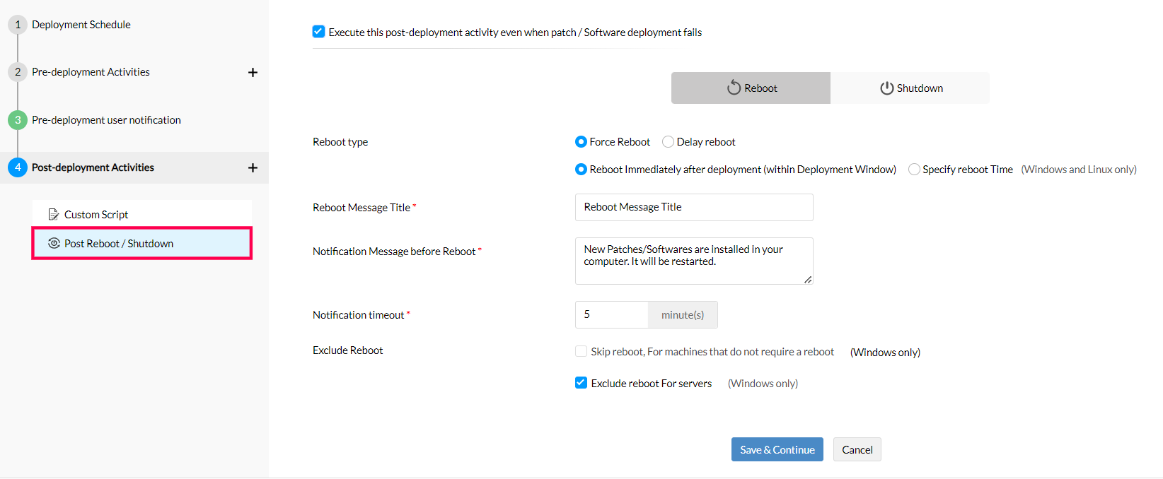 patch deployment policy