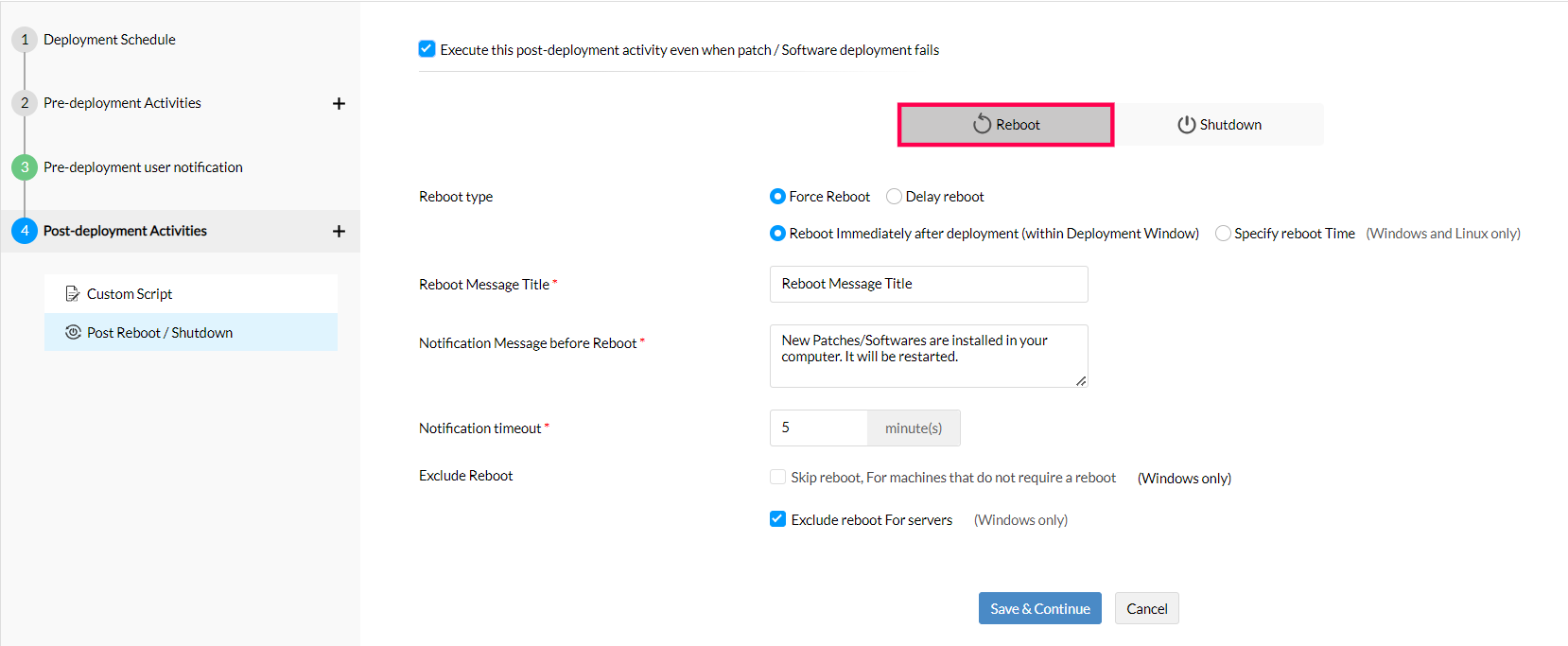 patch deployment policies