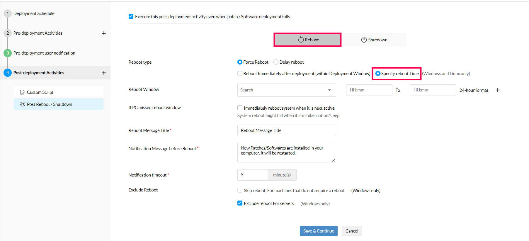 patch deployment policy