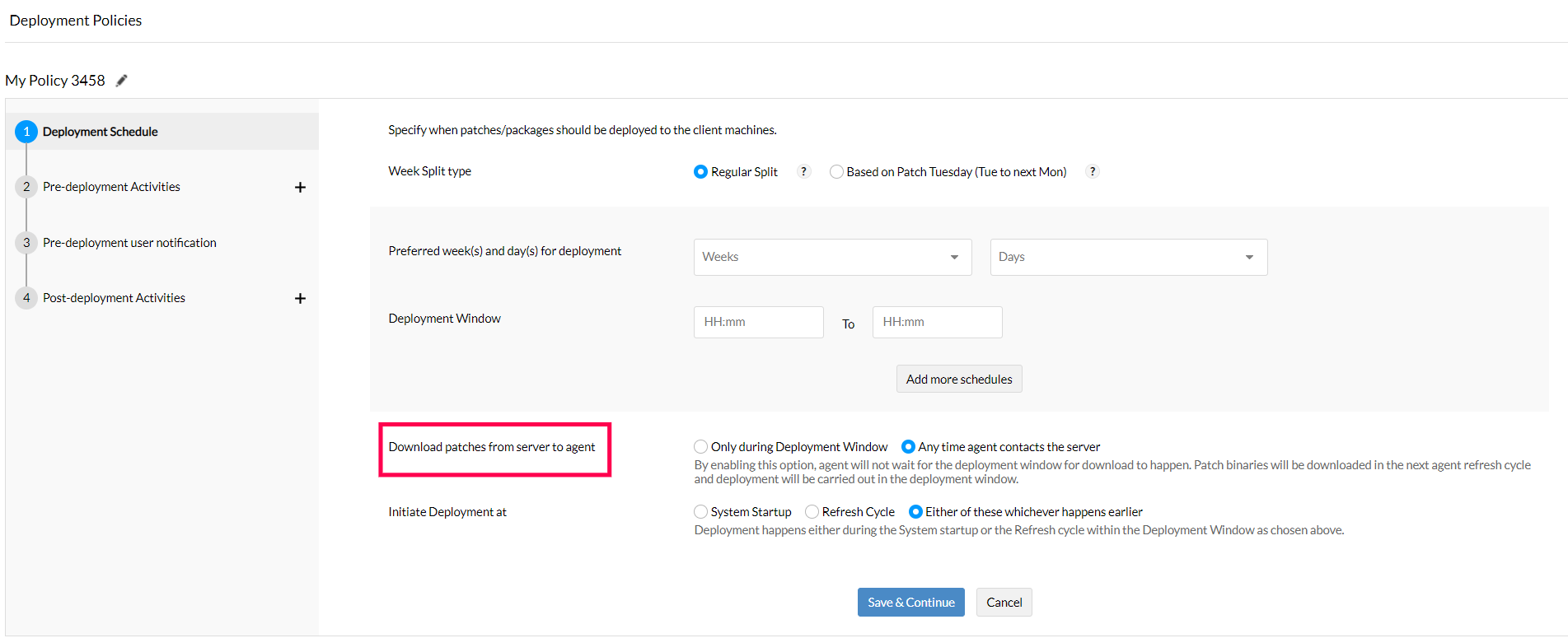 patch deployment policy