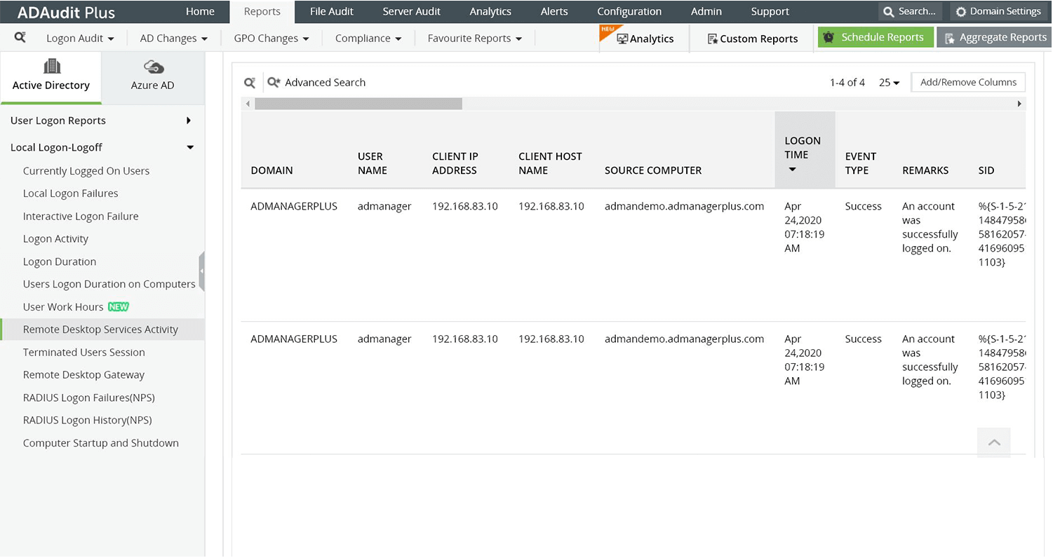 Granular time monitoring