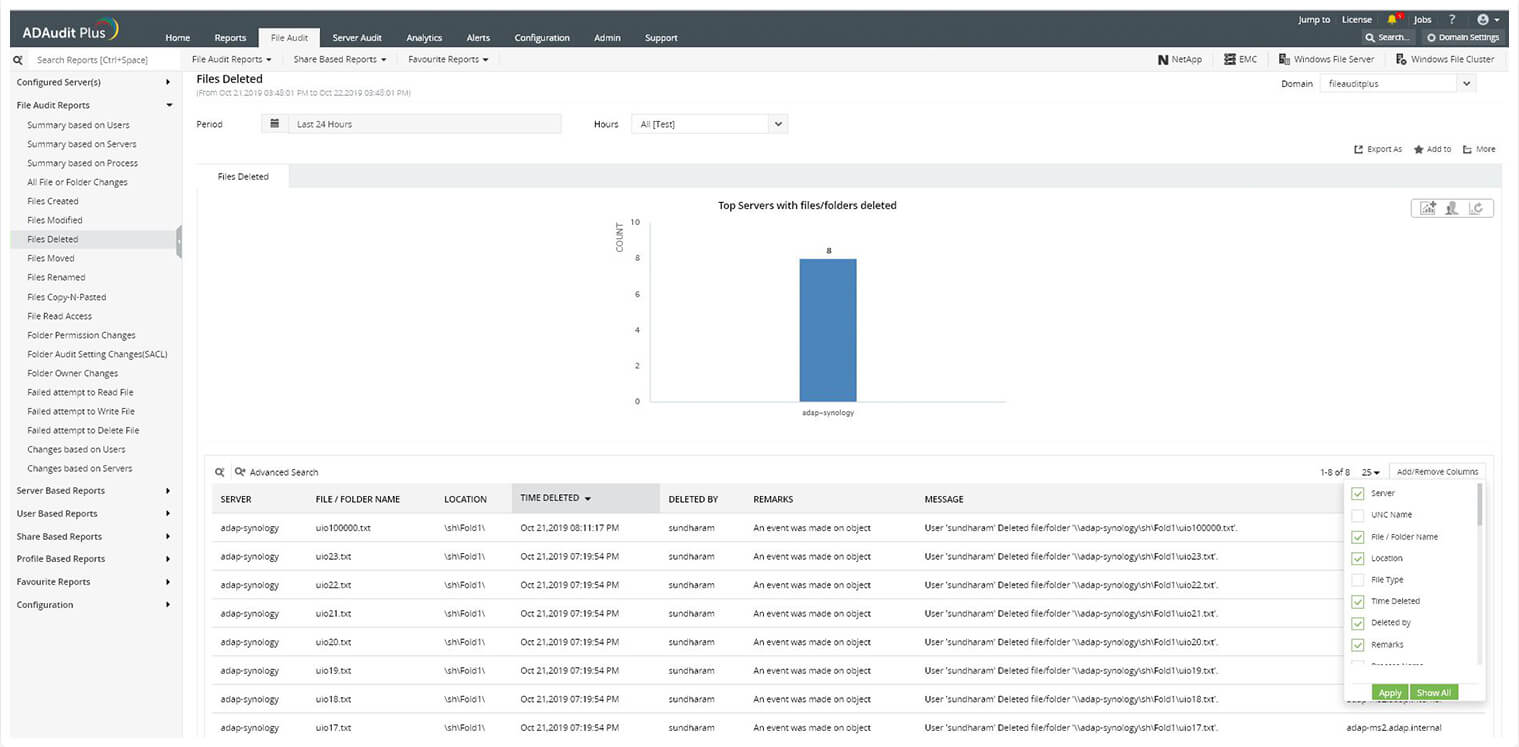 file activities monitoring