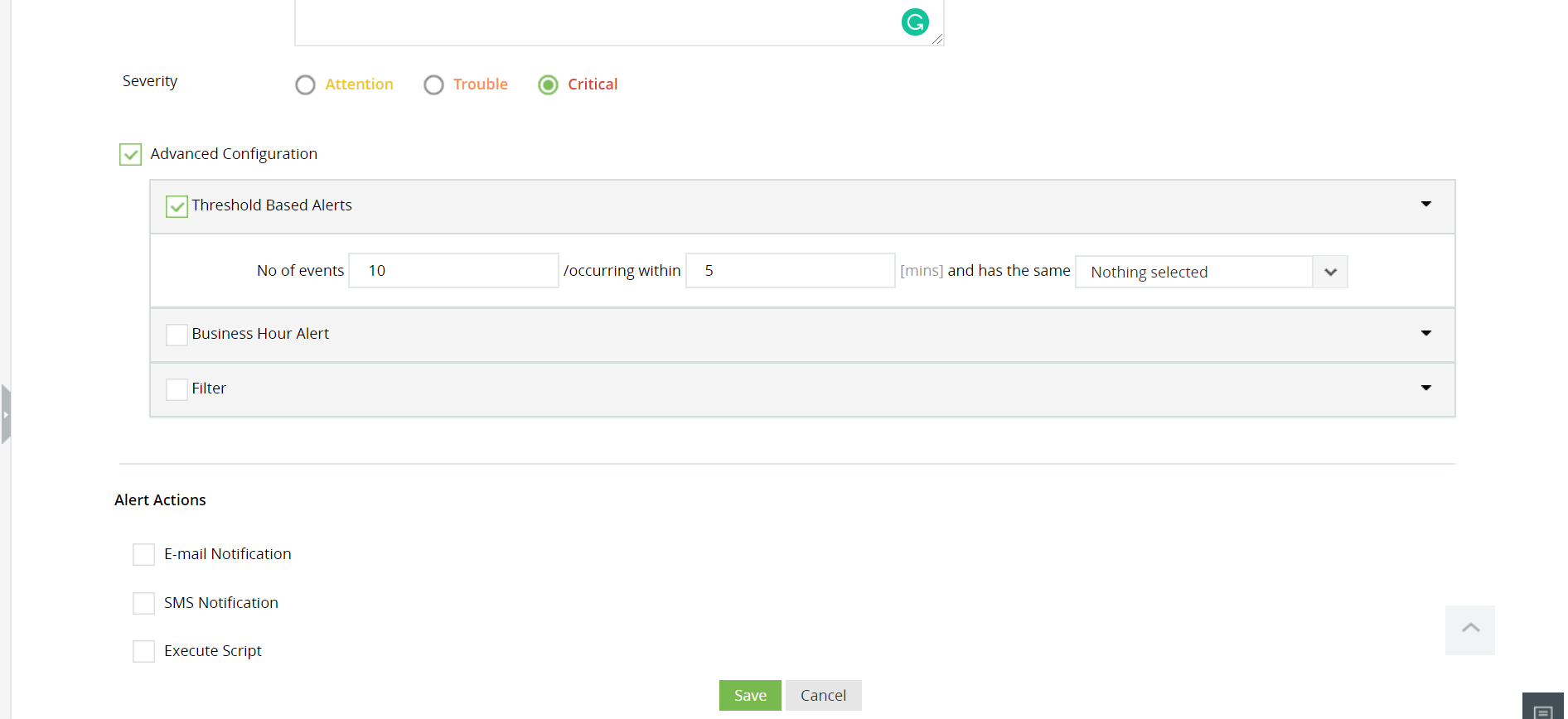 File/Folder changes monitoring